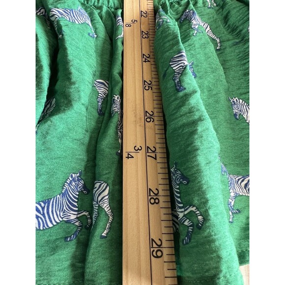 NWT Michelle McDowell Dress Women's Green Zebra Animal Print Size Medium - Picture 6 of 9
